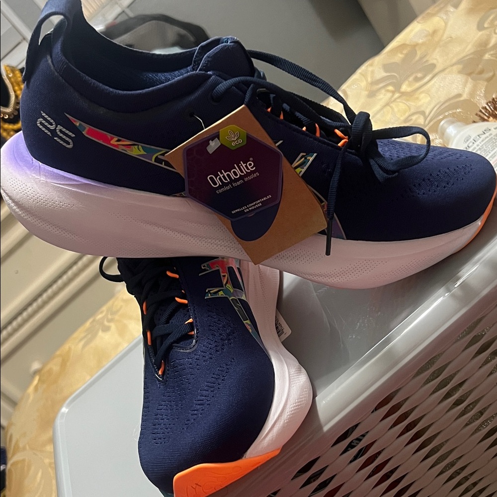 NEW ASICS Gel-Nimbus 25 Lite-Show Navy Blue Men’s Sz 10 (NWT/NWOB) 1011B619-300 - Picture 2 of 15